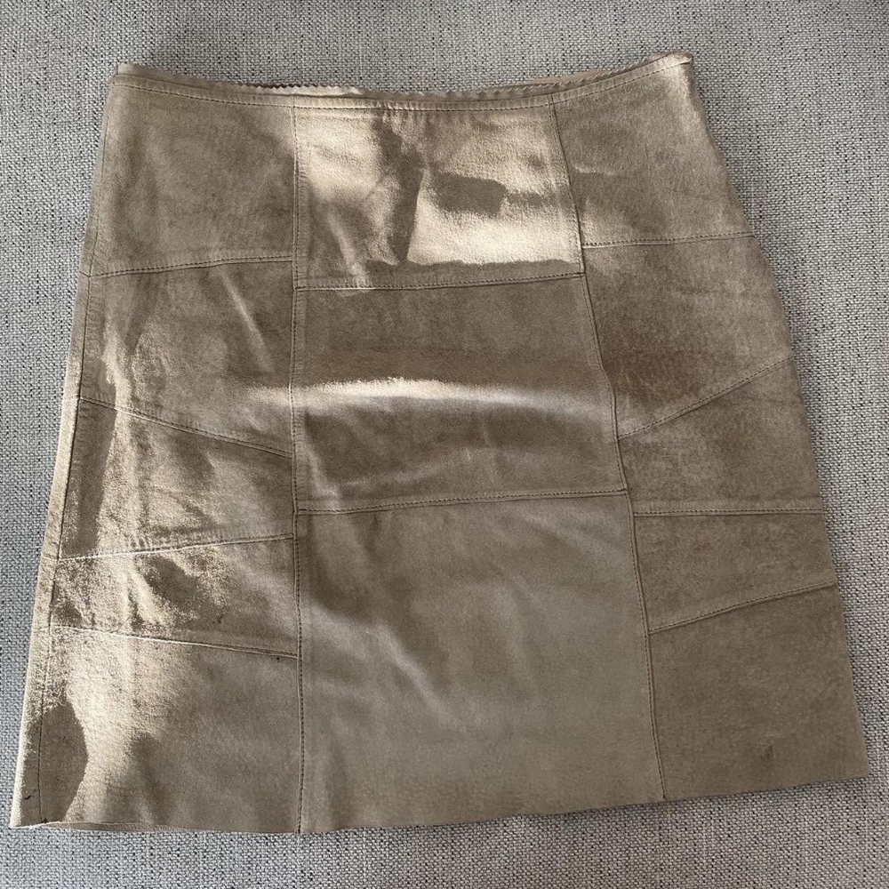 Vintage Leather Miniskirt